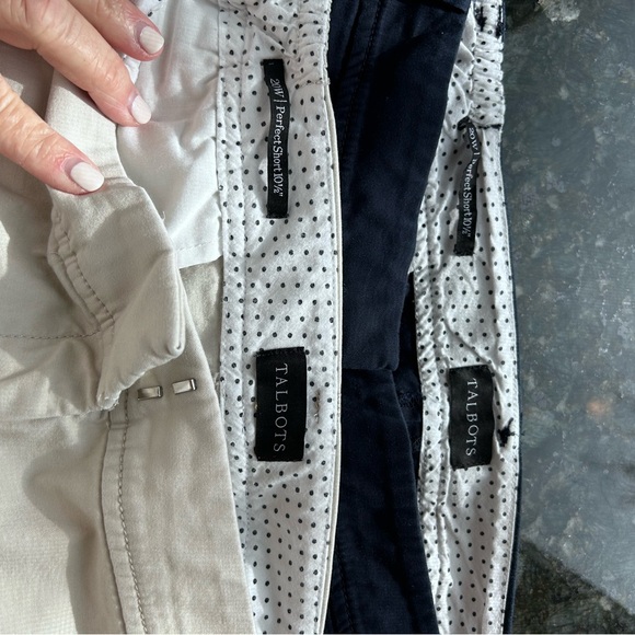 Talbots The Perfect Shorts-10.5”. Lots of 2. Khaki and navy. Classic. Prep. 20W - Picture 6 of 14